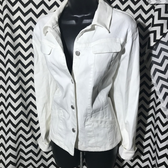nordstrom white denim jacket